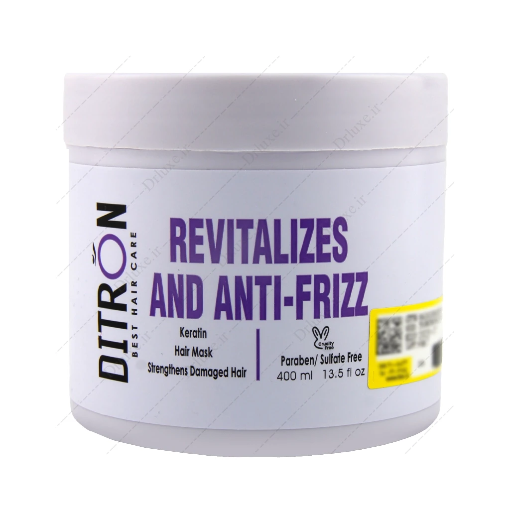 ماسک مو حاوی کراتین و روغن آرگان دیترون 400 میلی‌لیتر